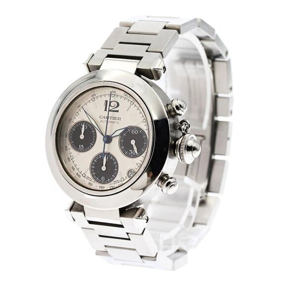 CARTIER Pasha C W31048M7 Chronograph Automatic Boy's Watch - Picture 2 of 11